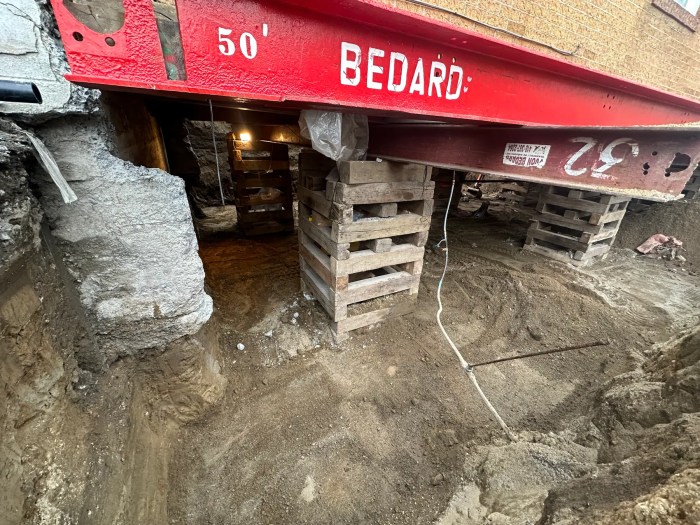 Projet Diaman – Immeuble multilogement soulevé pour des travaux de fondation, réalisé par CLG Construction (photo 5)