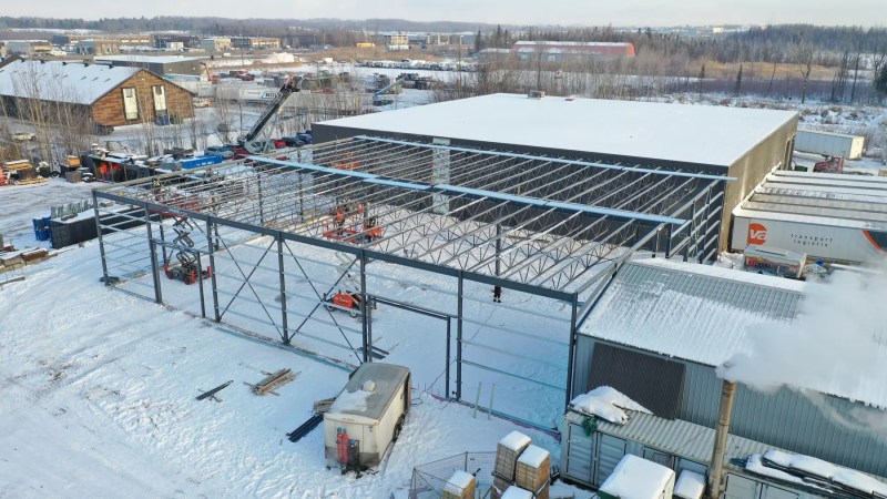 JWG Palettes – Agrandissement d’usine en structure d’acier, réalisé par CLG Construction