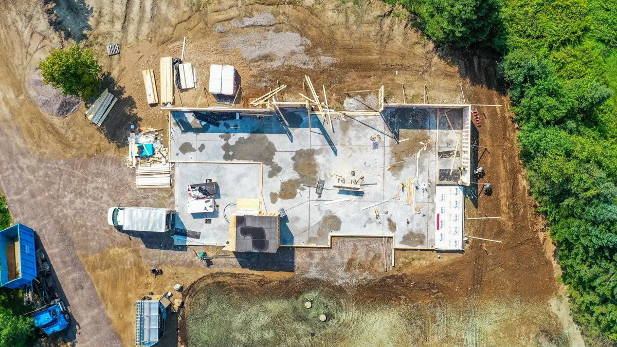 Ranch des Érables – Construction neuve de 50 × 74 pi, chantier en cours, réalisé par CLG Construction